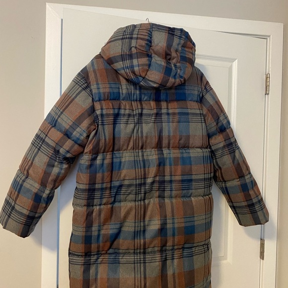 A New Day Plaid Hooded Puffer Jacket - Picture 6 of 7